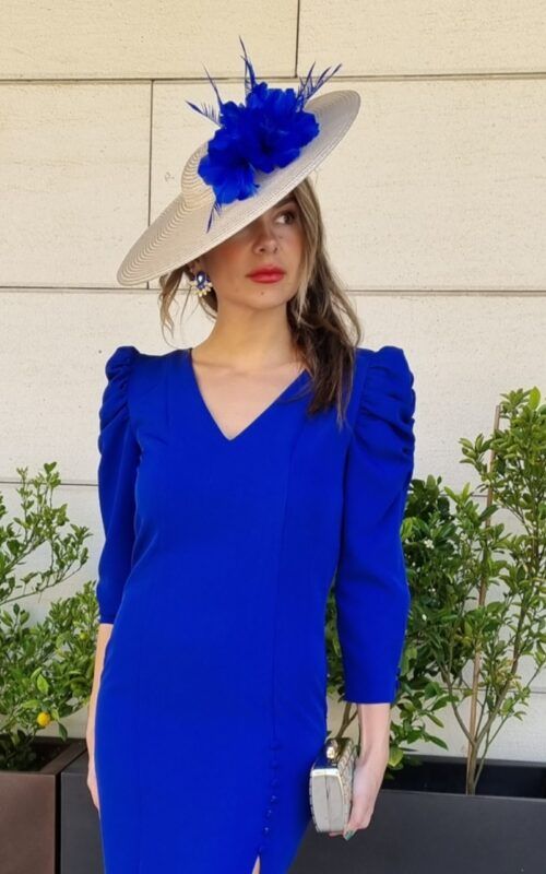 Tocado Andrea Azul