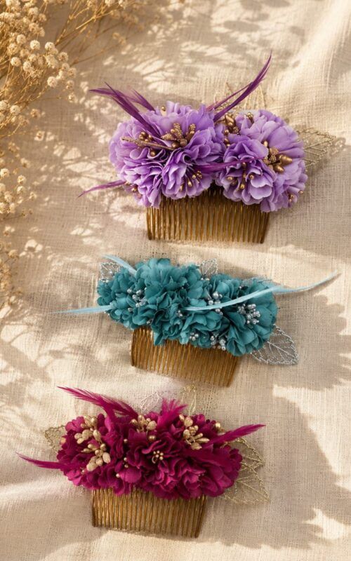 peinecillos de flores para el pelo
