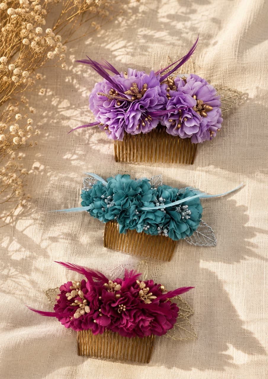 peinecillos de flores para el pelo