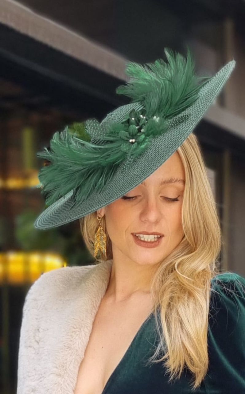 Tocado Karenina verde