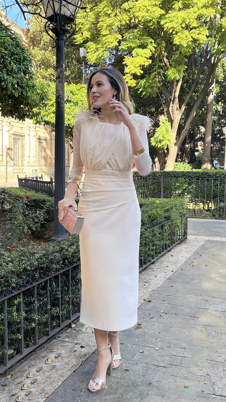 Vestido Valentina vainilla