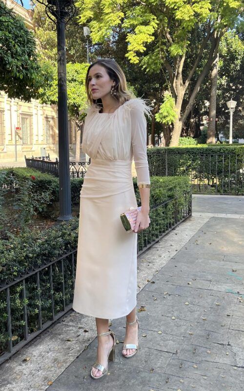 Vestido Valentina vainilla - Imagen 4