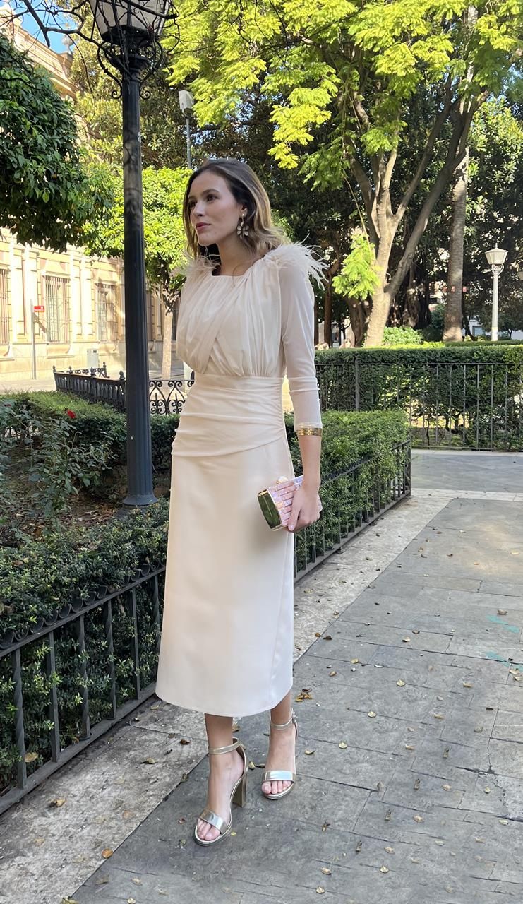 Vestido Valentina vainilla - Imagen 4