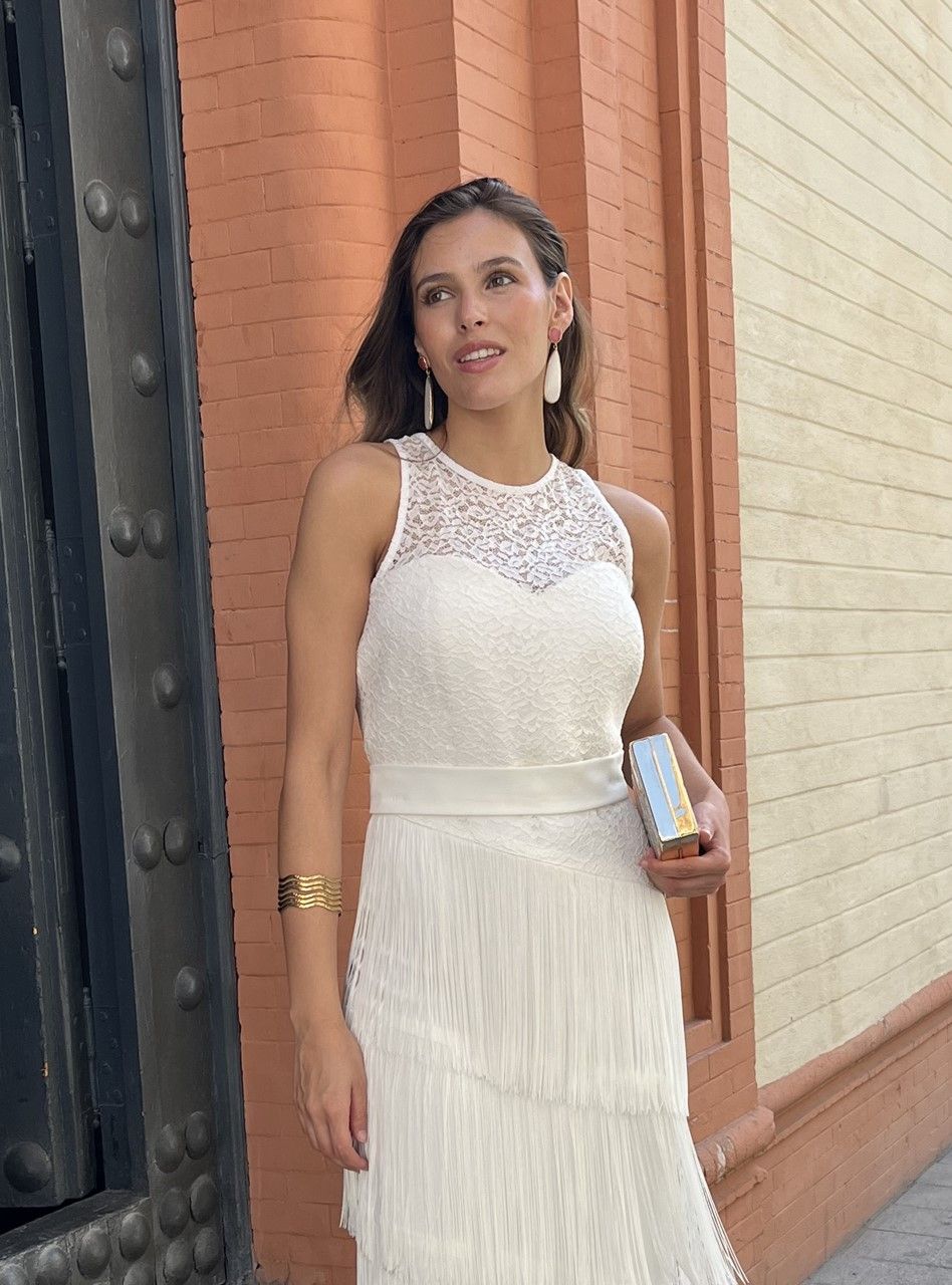 Vestido flecos Vejer - Imagen 3