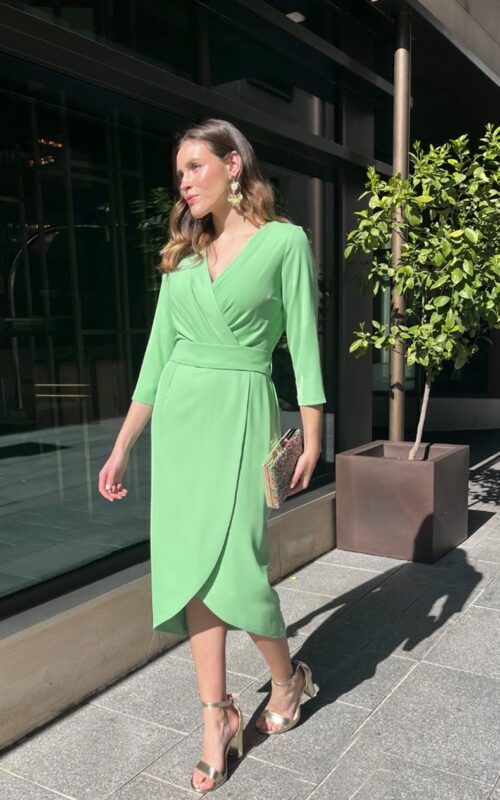 Vestido fiesta Morgana verde