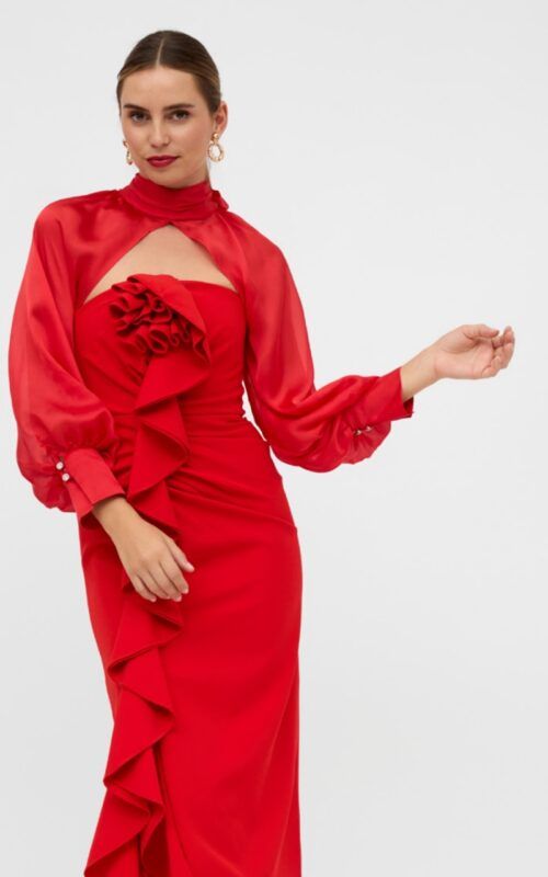 Vestido rojo Irina - Imagen 2