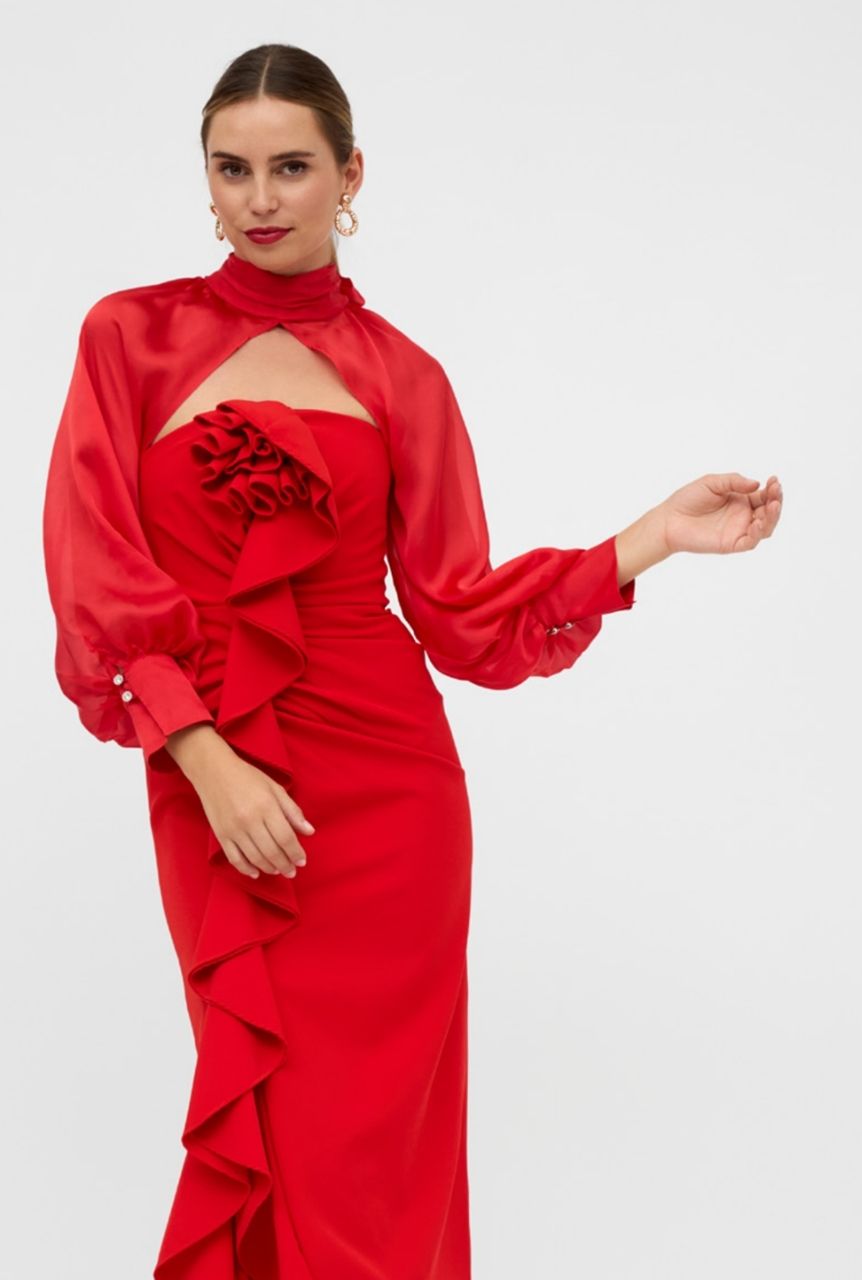 Vestido rojo Irina - Imagen 2