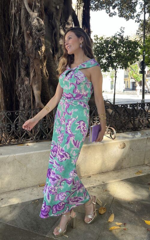 Vestido estampado Tavira