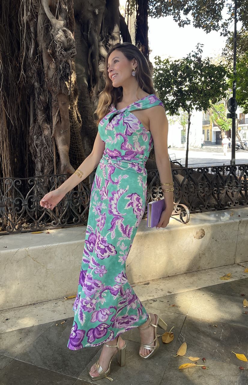 Vestido estampado Tavira