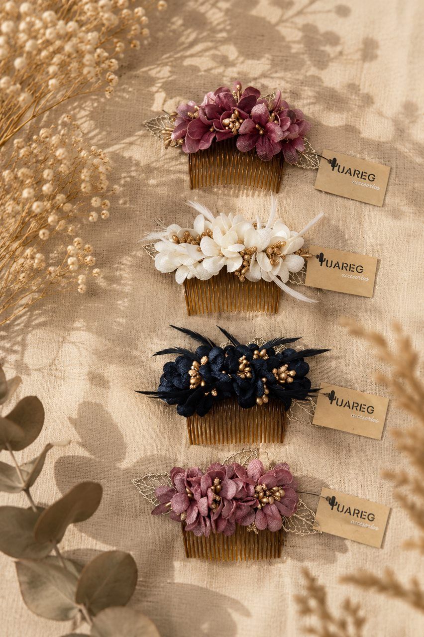 peinecillos de flores