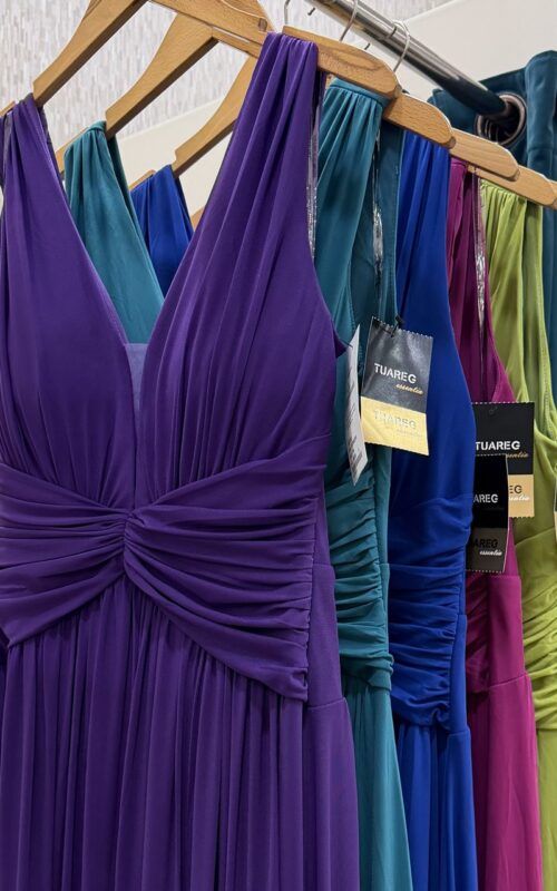 vestido largo morado, azul , lima o buganvilla para graduaciones y bodas