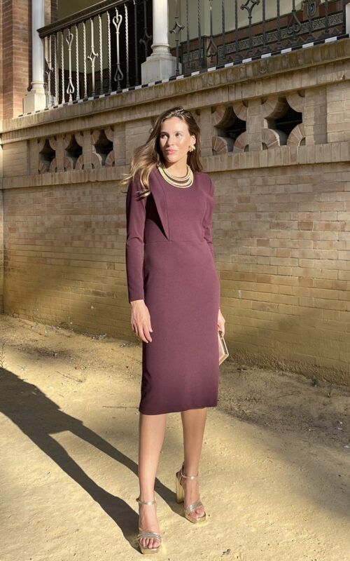 Vestido solapa Lucille