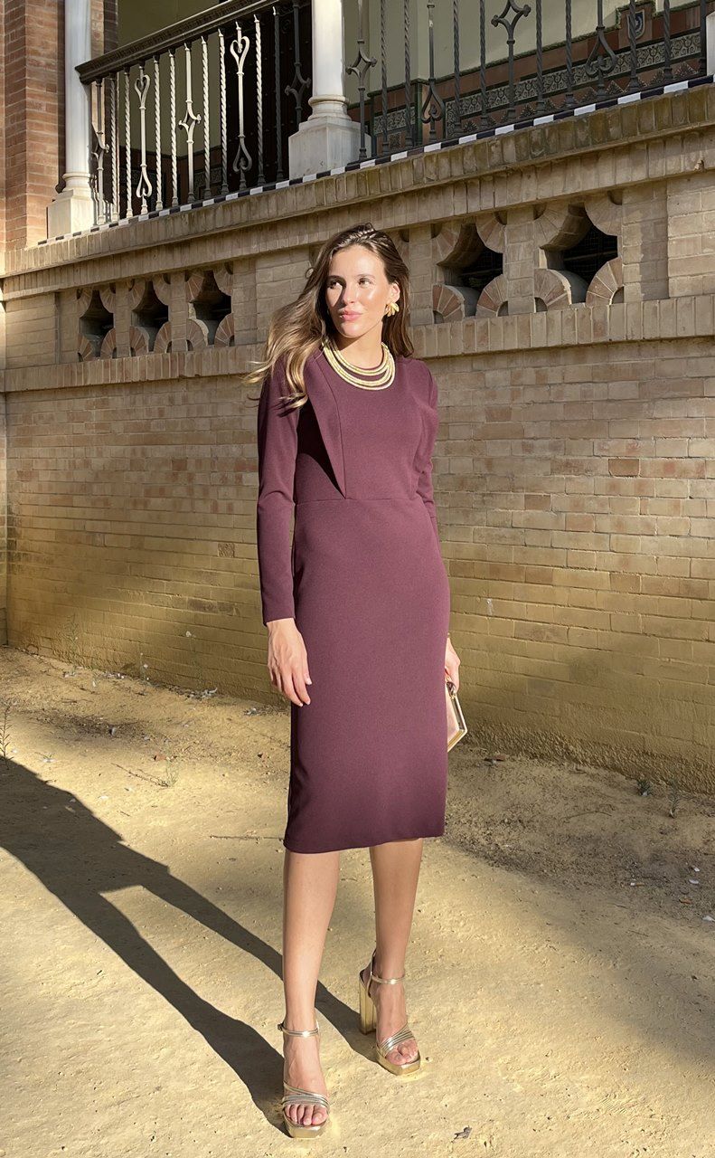 Vestido solapa Lucille