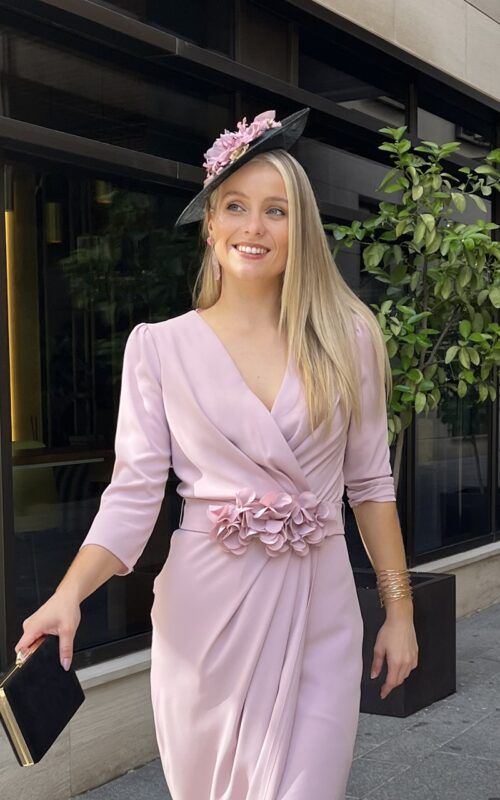 Vestido rosa Camille - Imagen 4