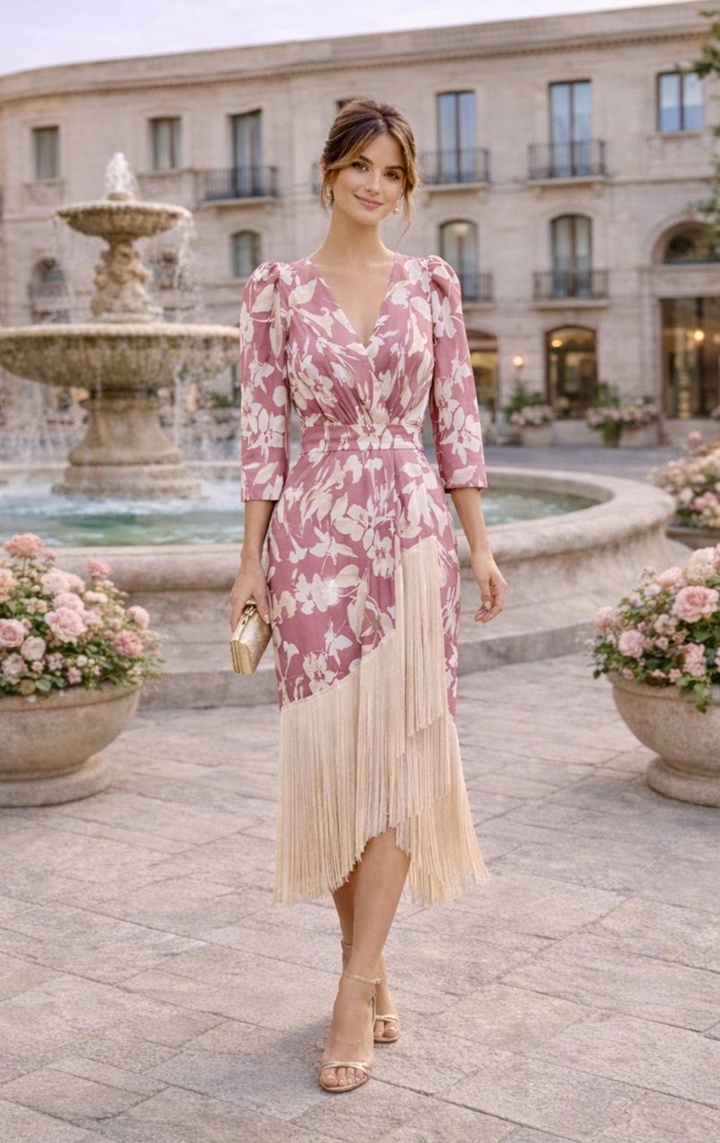 Vestido flecos Nataly