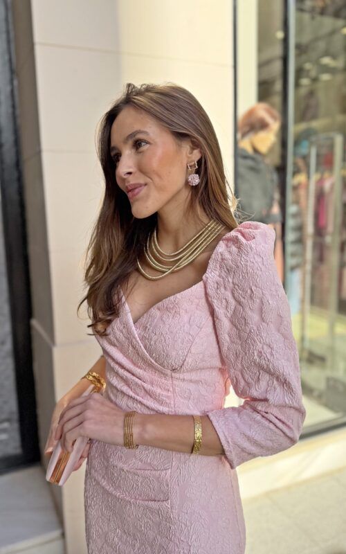 Vestido rosa Claudieta - Imagen 3