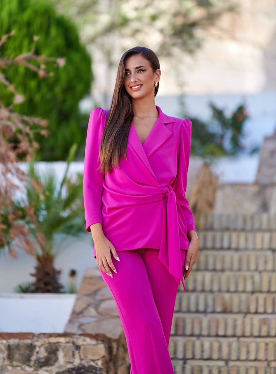 Traje pantalón Tessa buganvilla - Imagen 2