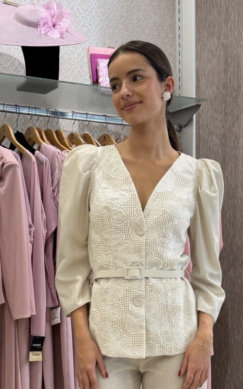 Traje pantalón lino Florencia - Imagen 2