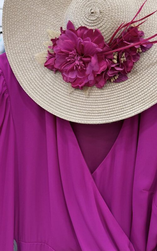 Vestido gasa Rocío buganvilla - Imagen 2