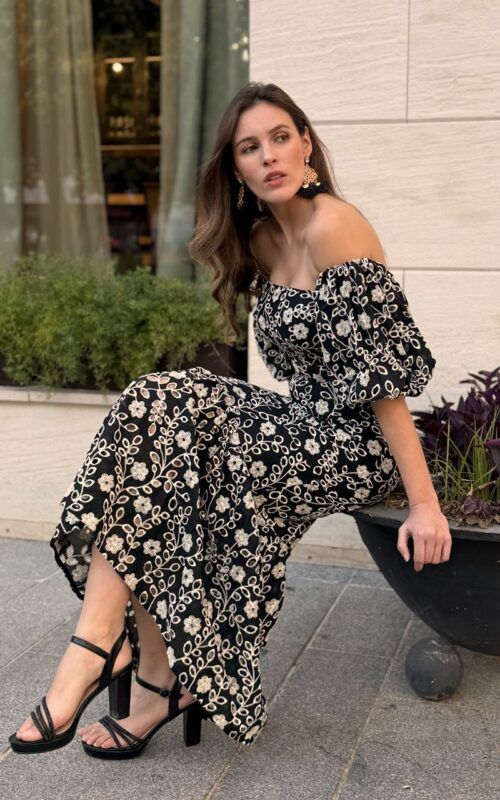 Vestido Magnolia noir