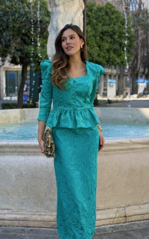 Vestido Baviera océano