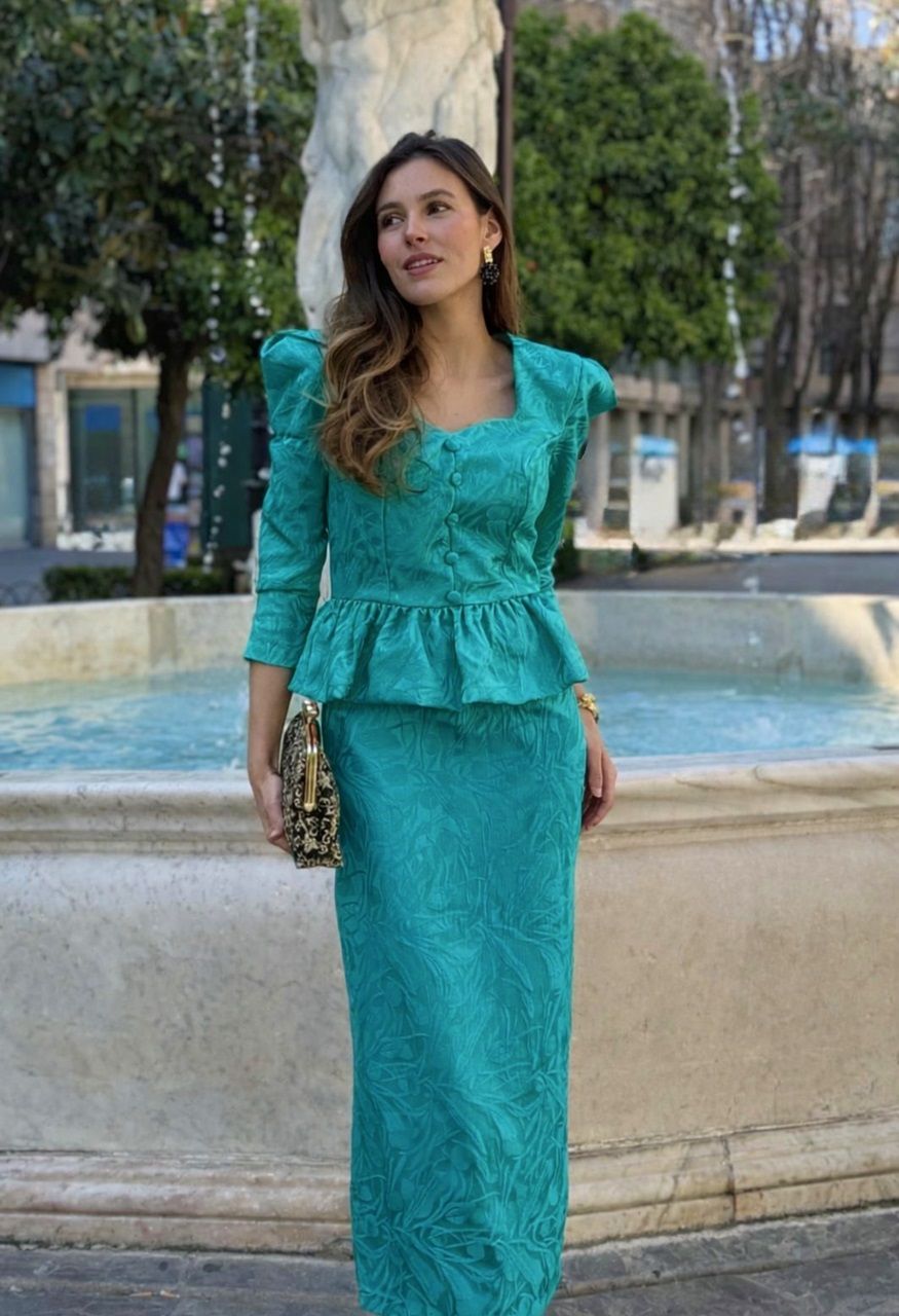 Vestido Baviera océano