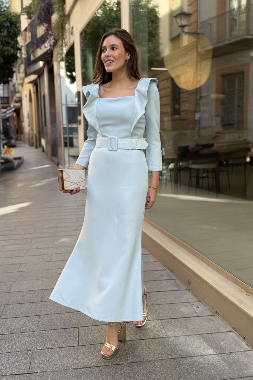 Vestido celeste Almudena