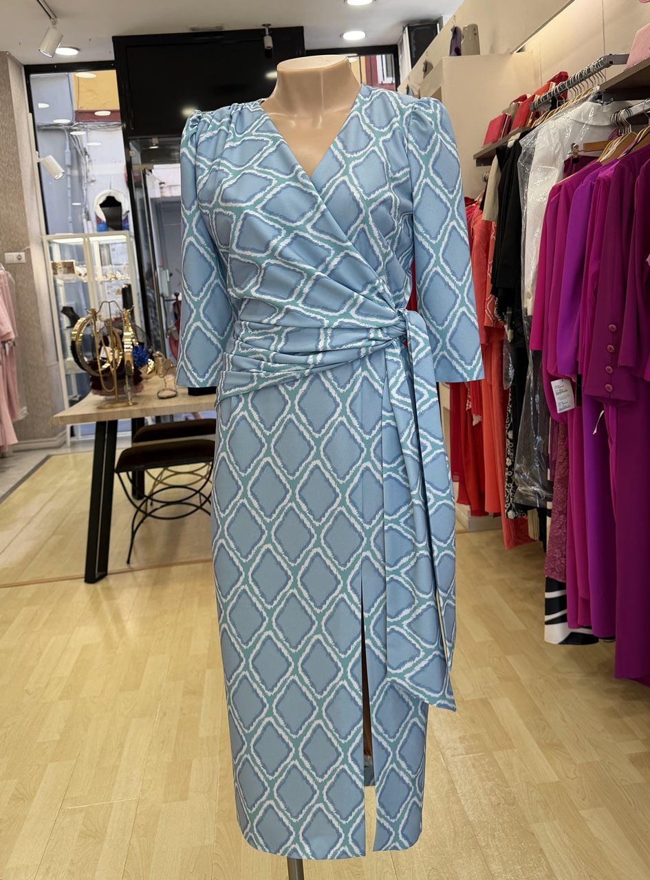 vestido midi para invitada a comuniones y bautizos