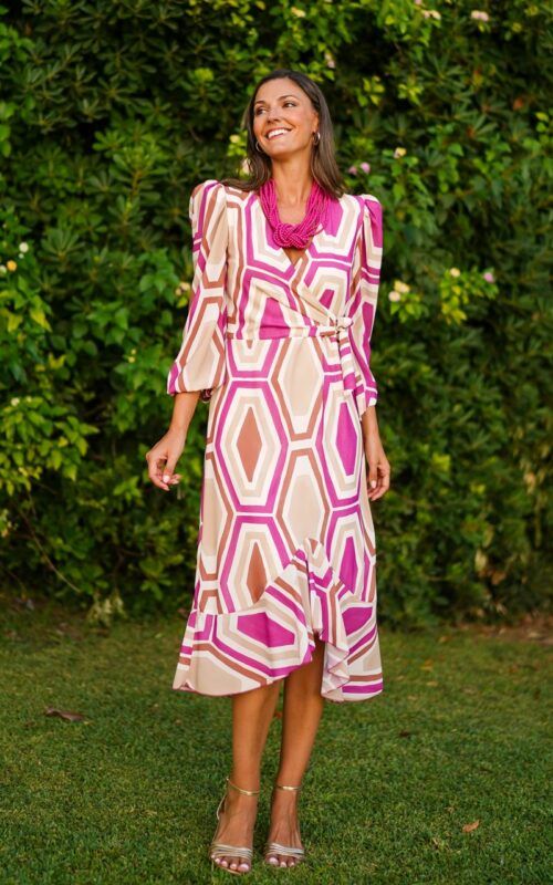 vestido de gasa para invitada a comunión y bautizo