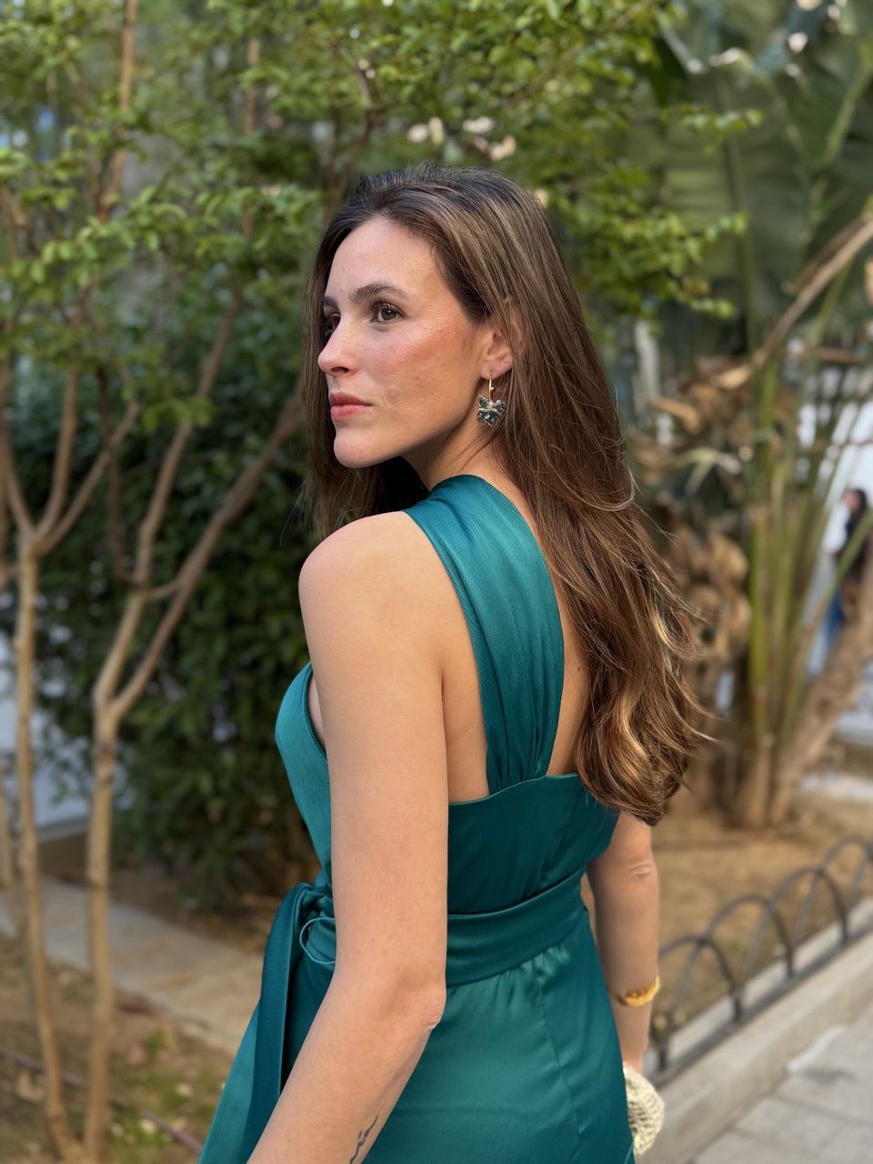 vestido color petróleo para invitadas