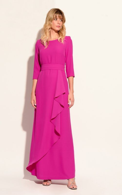 vestido largo para madrina de boda