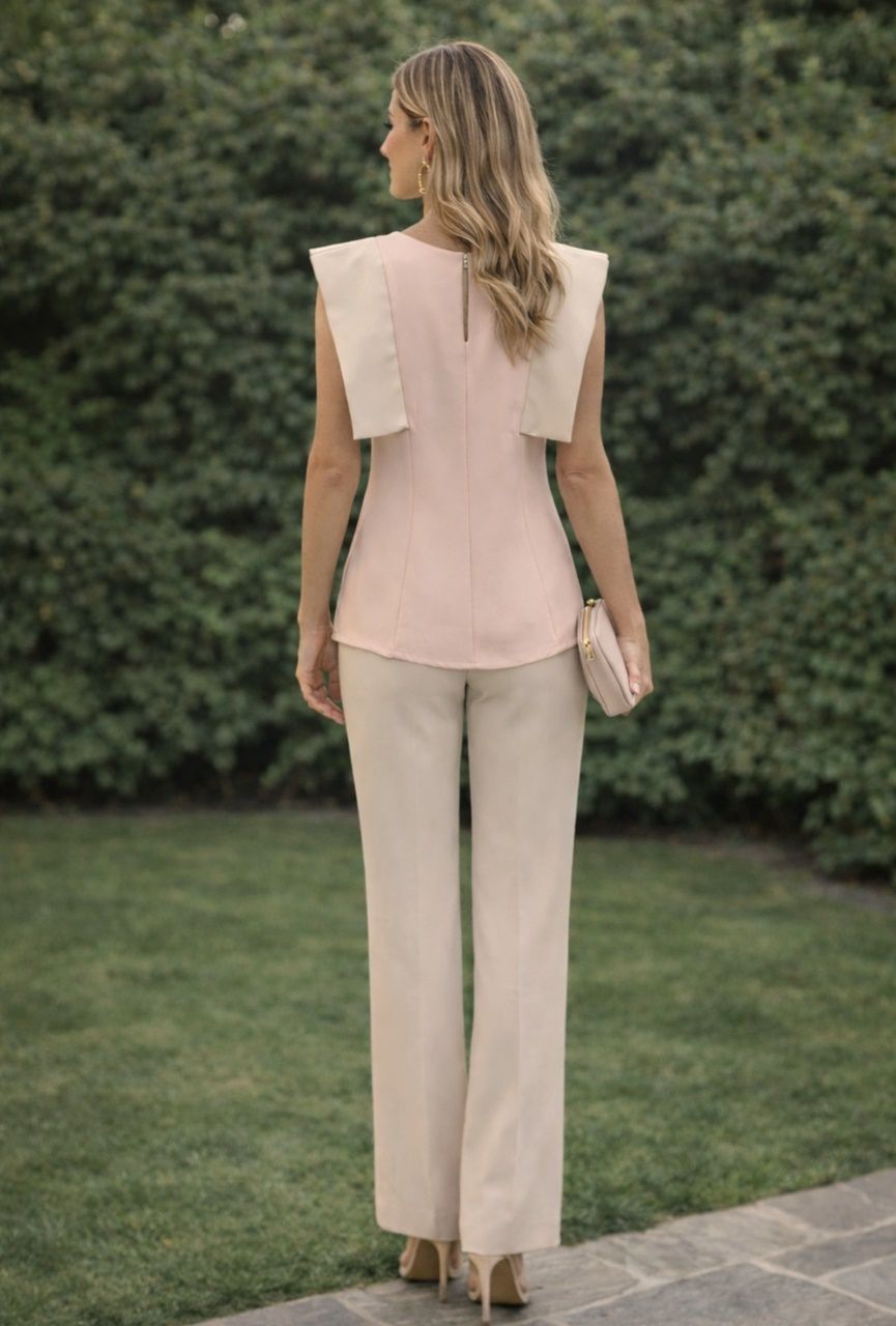conjunto pantalón elegante para invitadas a bodas y comuniones