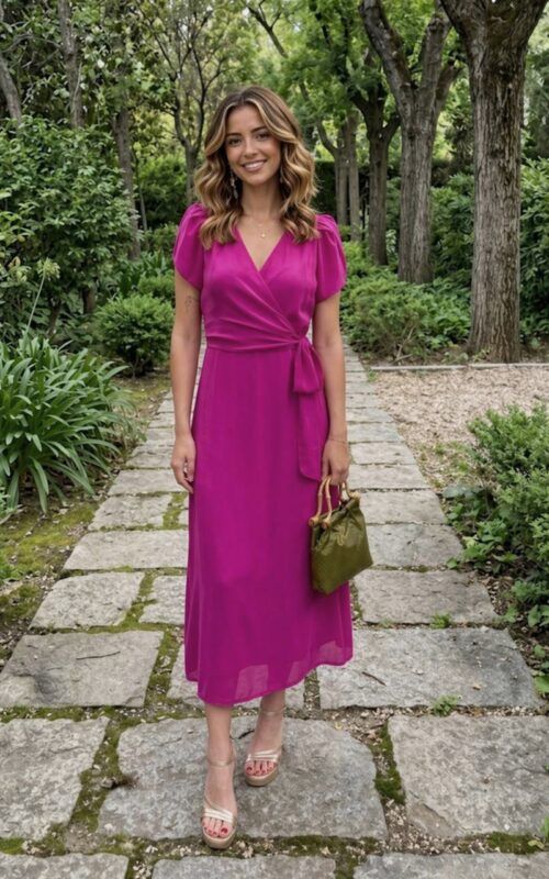 vestido de gasa para invitadas a bodas y comuniones