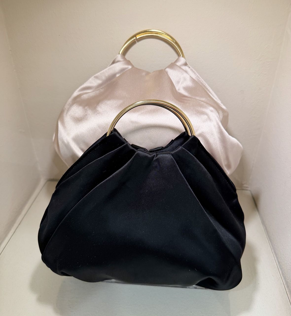 Bolso de fiesta raso Aro - Imagen 3