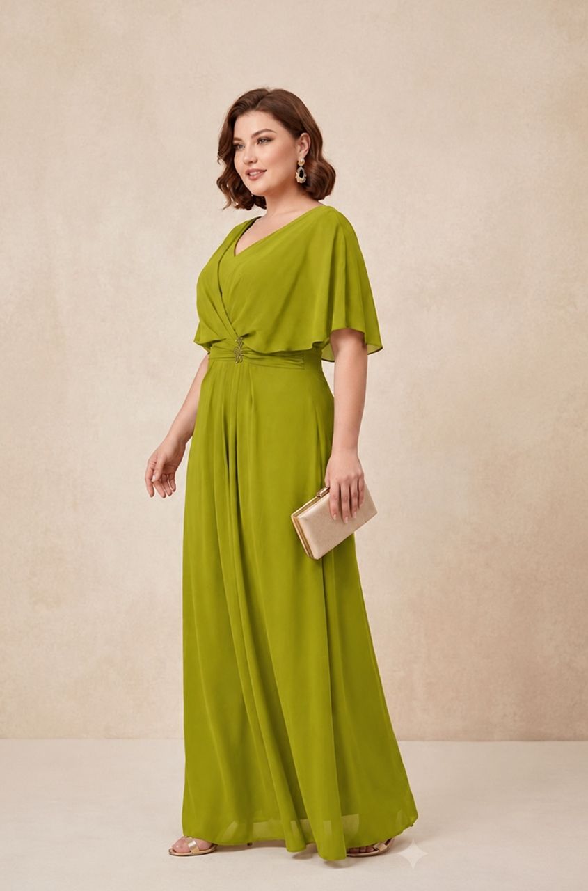 vestido largo lima para invitadas tallas grandes
