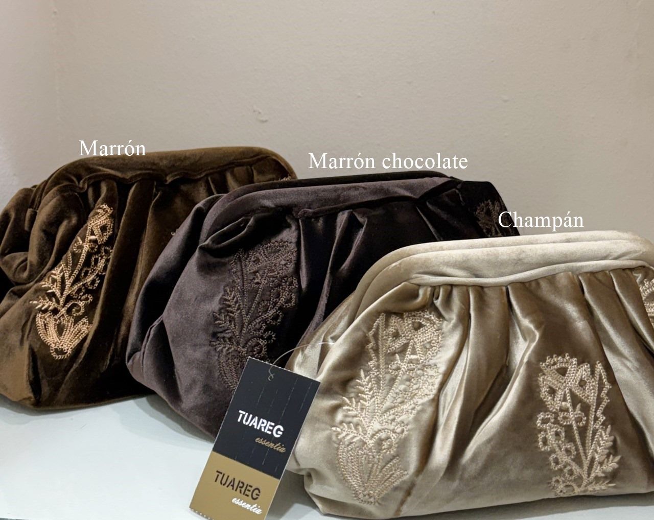 bolsos de terciopelo para bodas y fiestas