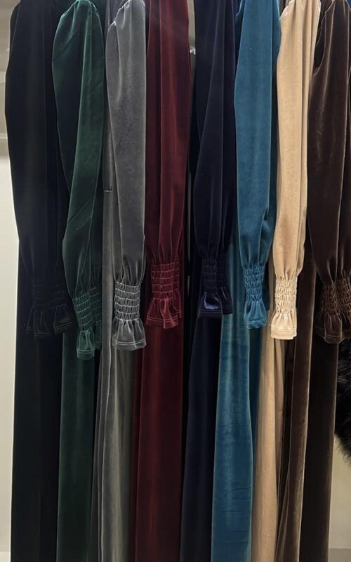 kimonos largos de terciopelo para invitadas